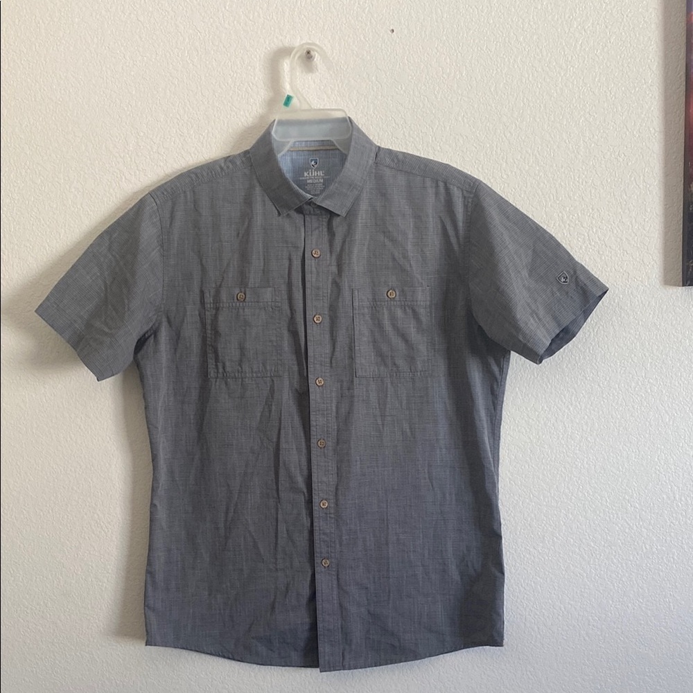 KUHL Men's Gray Short Sleeve Shirt Size M
